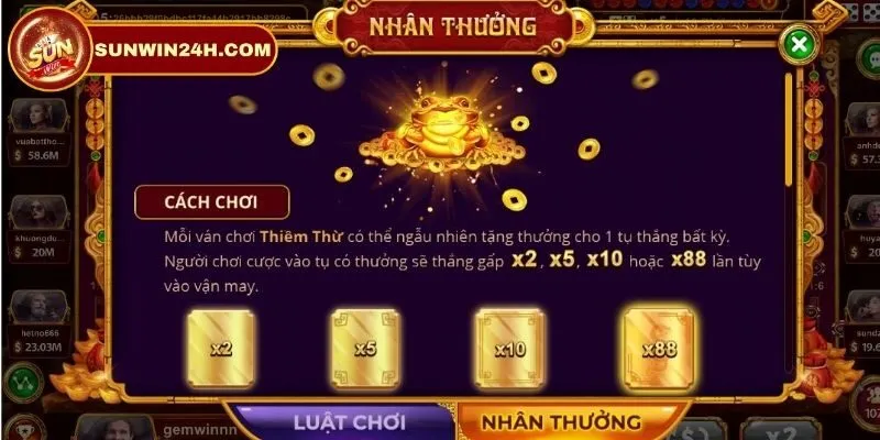 Các trường hợp thắng thua trong game Sicbo Tài Phú